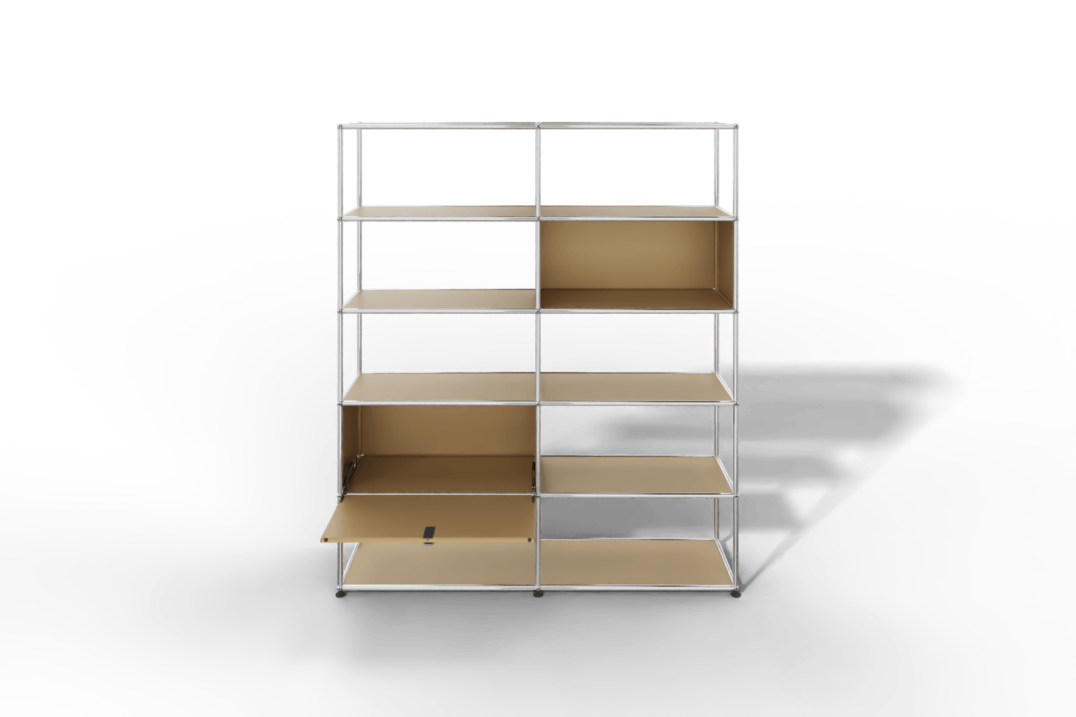 USM Haller Regalwand, offene und geschlossene Fächer kombiniert Produktbild