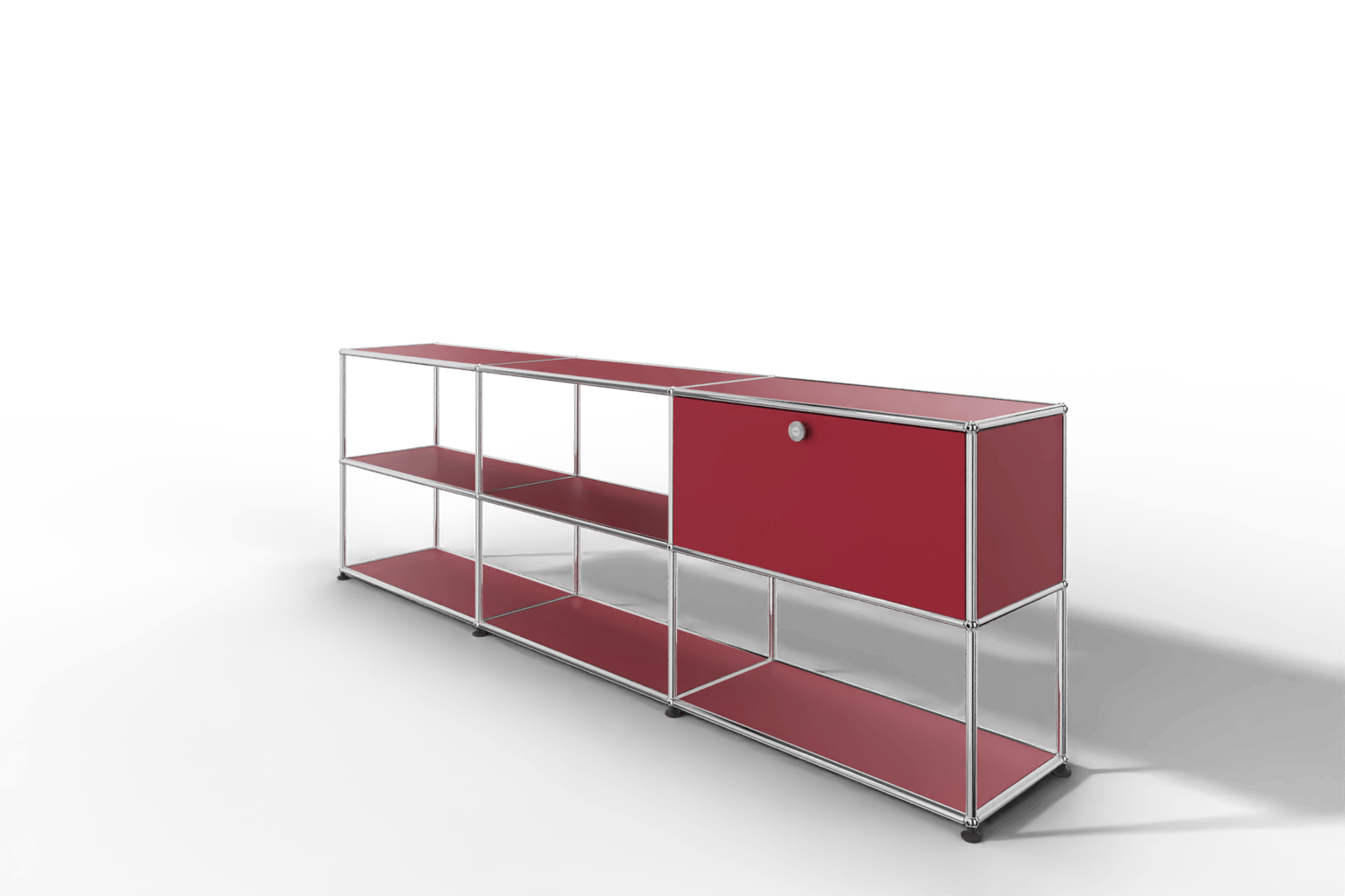 USM Haller Sideboard offen mit einer Klapptüre Produktbild
