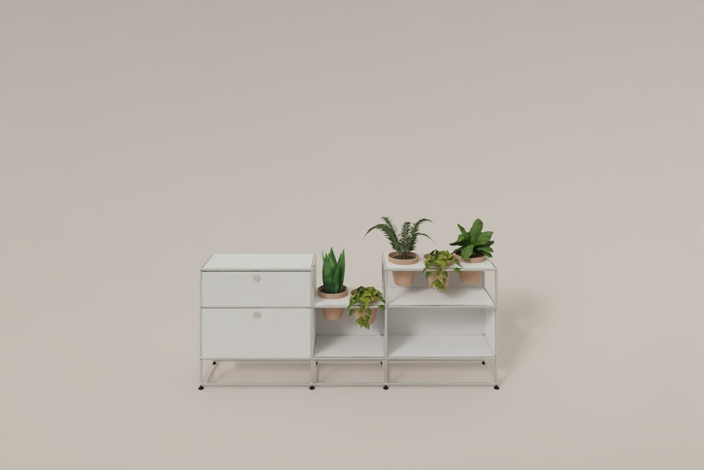 USM Haller Sideboard mit Pflanzeneinlage