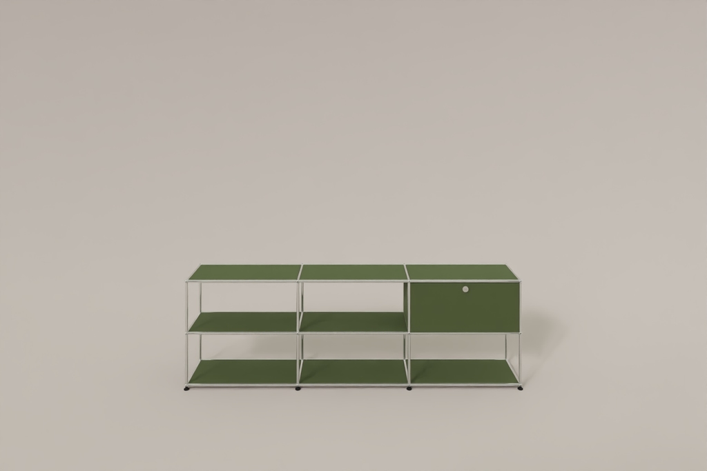 USM Haller Sideboard offen mit einer Klapptüre Produktbild