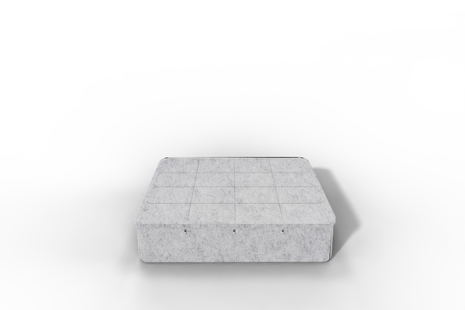 USM Inos Box tief, 500 mit Tablett - wählbar in Anthrazit oder Hellgrau Produktbild