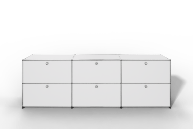 USM Haller Sideboard, mit 6 Klapptüren, von Paul Schärer & Fritz Haller