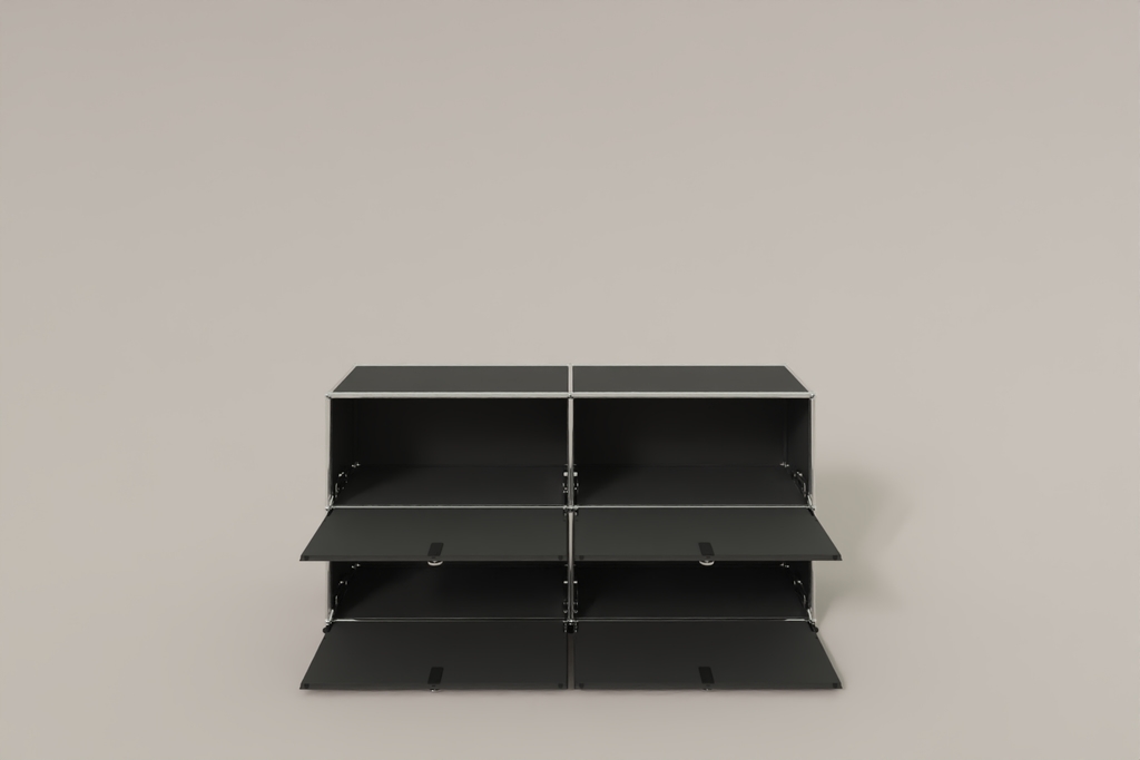 Farbe wählbar - USM Haller Sideboard, mit 4 Klapptüren Produktbild