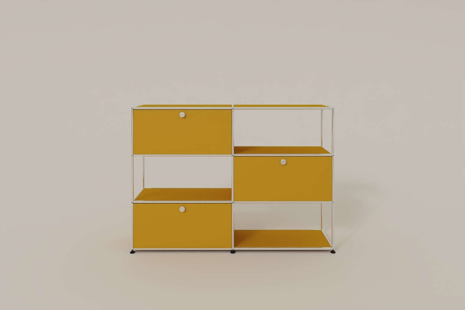 USM Haller Highboard/Raumteiler, 3 offene Elemente, 3 Klapptüren Produktbild