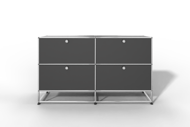 USM Haller Sideboard, mit 4 Klapptüren und Sockel von Paul Schärer & Fritz Haller