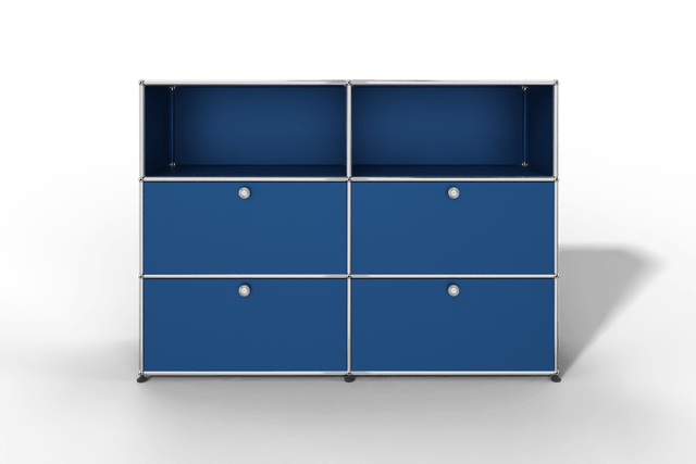 USM Haller Highboard mit 4 Klapptüren und 2 offenen Fächern