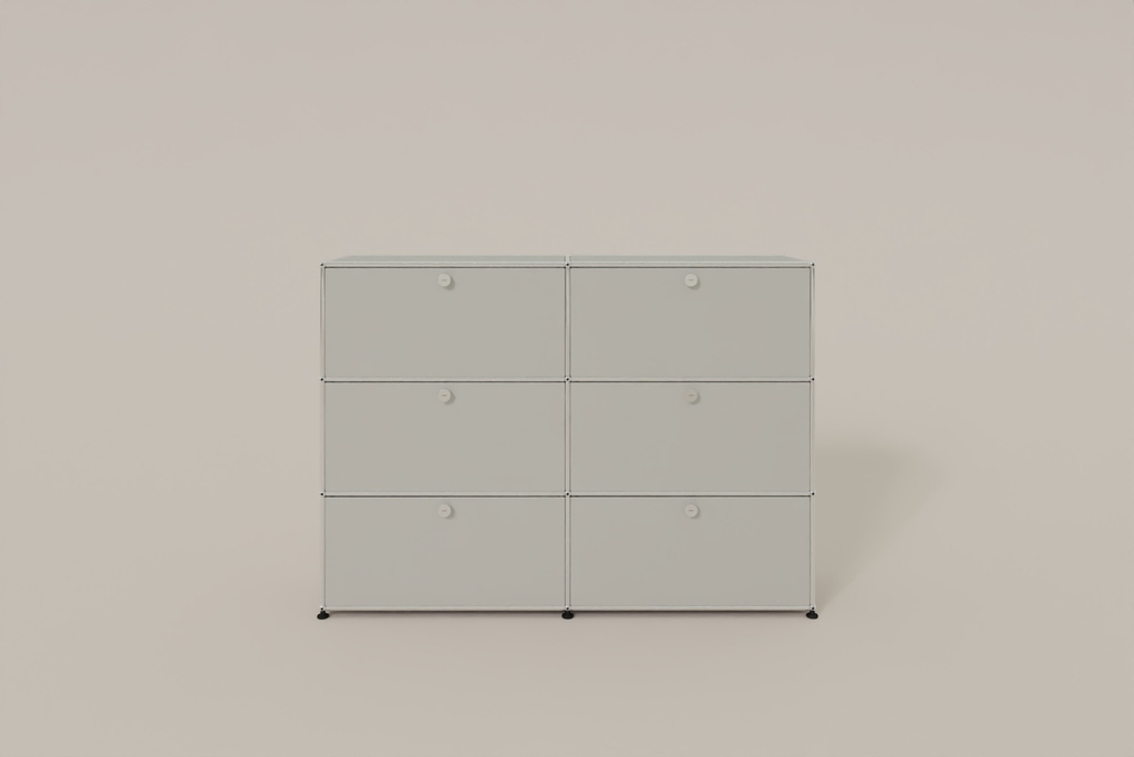 USM Haller Highboard, mit 6 Klapptüren, von Paul Schärer & Fritz Haller Produktbild