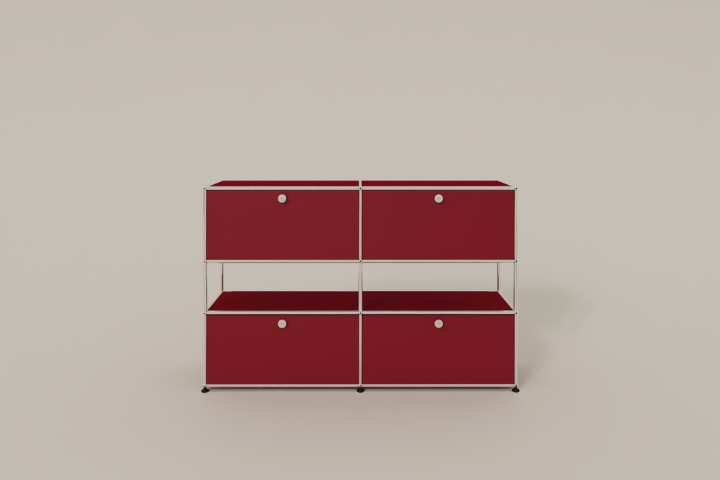 USM Haller Highboard mit 4 Klapptüren und offener Ebene Produktbild