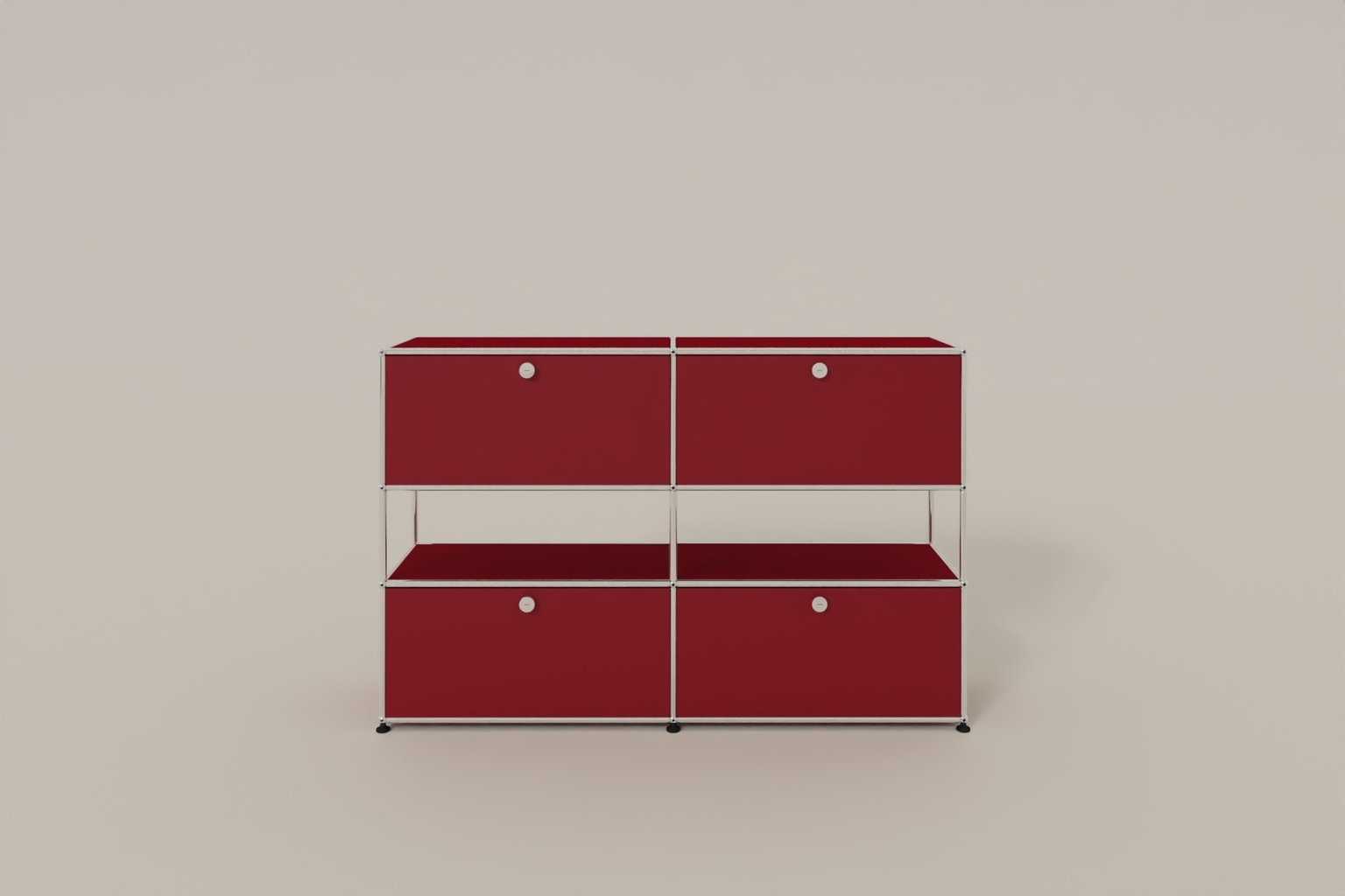 USM Haller Highboard mit 4 Klapptüren und offener Ebene Produktbild