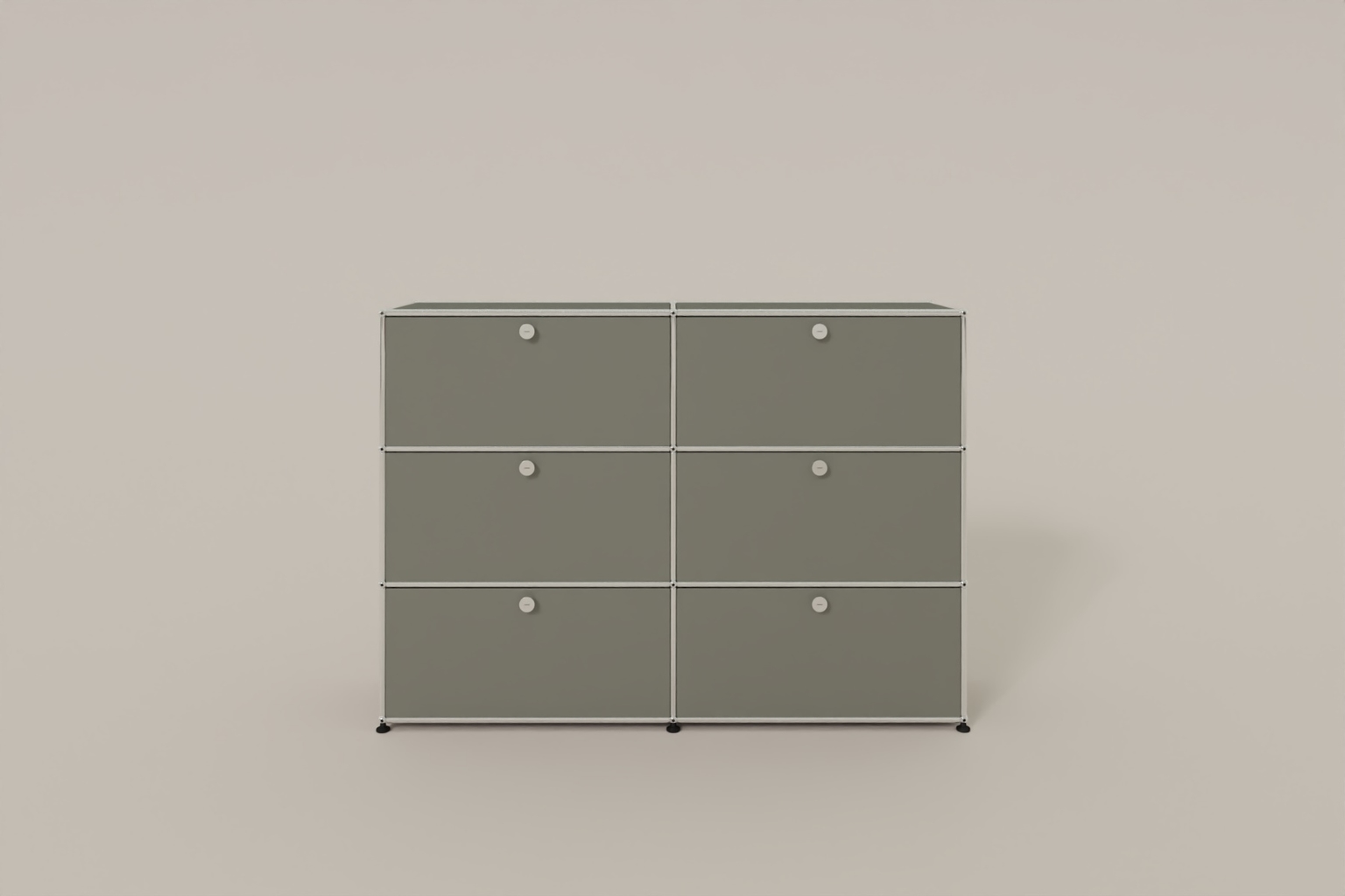 USM Haller Highboard, mit 6 Klapptüren, von Paul Schärer & Fritz Haller Produktbild