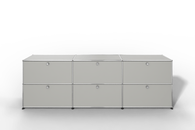 USM Haller Sideboard, mit 6 Klapptüren, von Paul Schärer & Fritz Haller