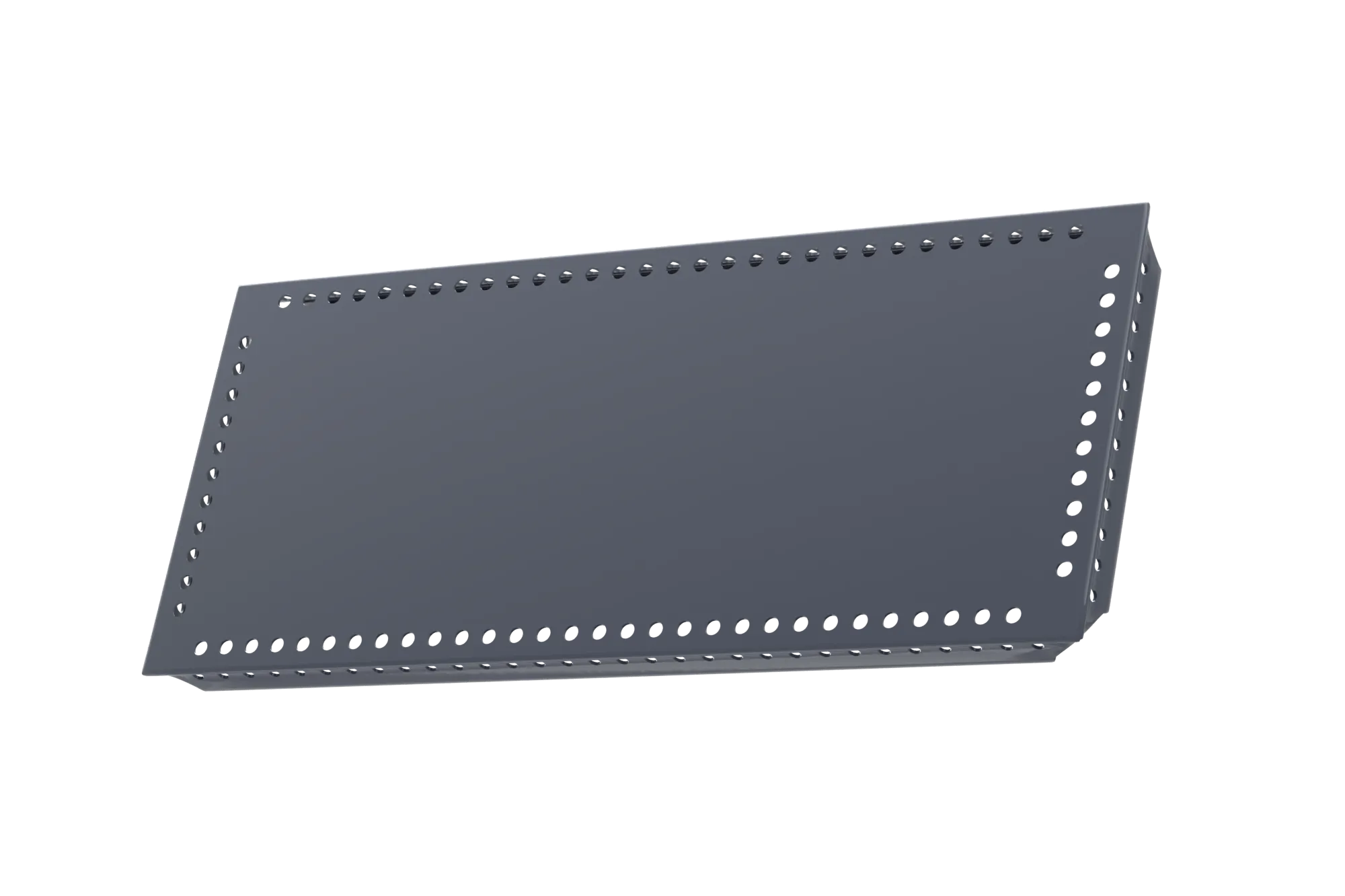 USM Haller Tablar Gelocht Mittelgrau 150x350 Produktbild