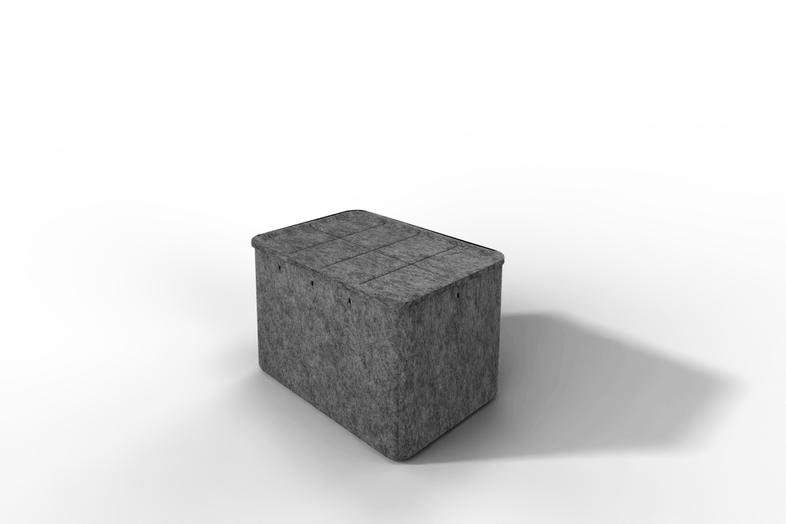 USM Inos Box hoch, 250 mit Tablett - wählbar in Anthrazit oder Hellgrau Produktbild