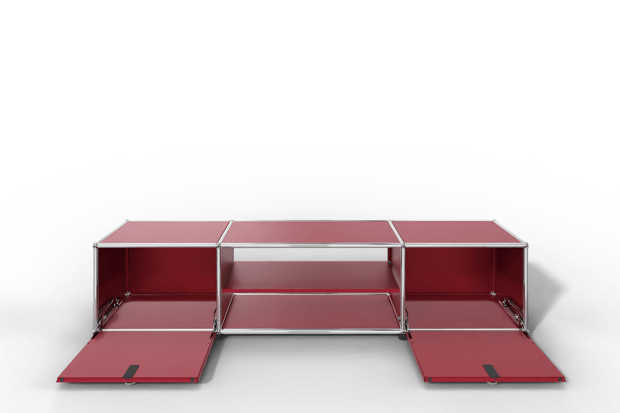 USM Haller TV-Lowboard mit Mittelteil und Zwischentablar Produktbild