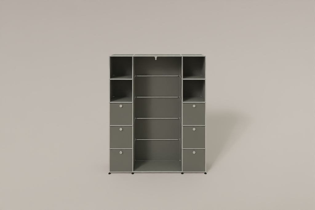 USM Haller Garderobe, 1450 mm breit, mit Klapptüren Produktbild