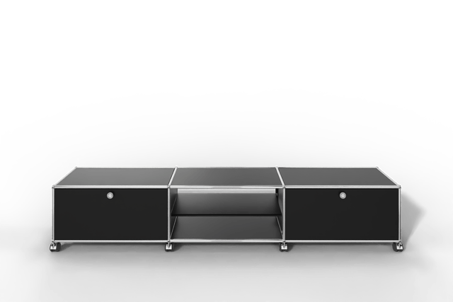 USM Haller TV-Lowboard mit offenem Mittelteil
