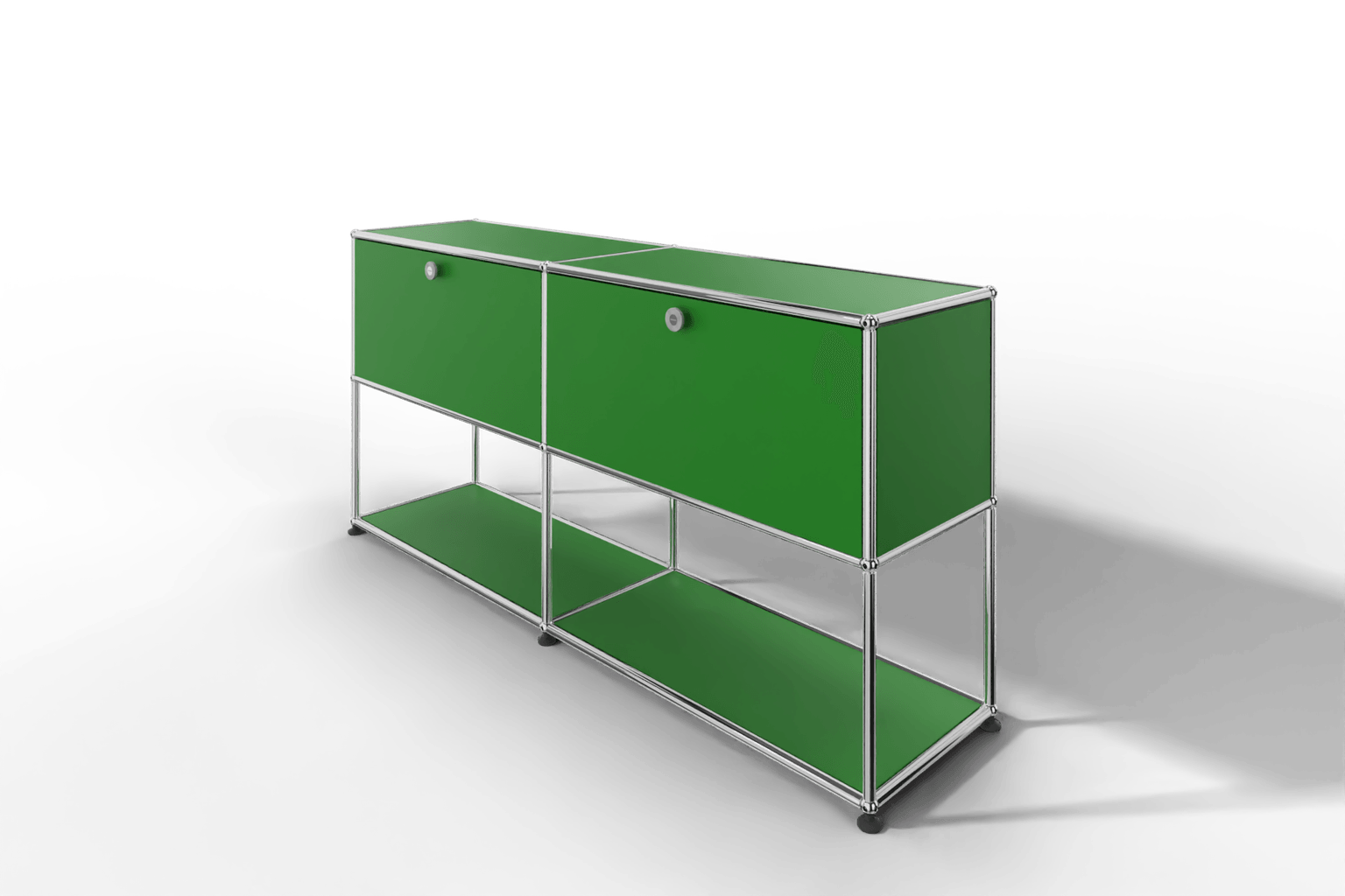 USM Haller Sideboard, 2 Klapptüren, untere Ebene offen Produktbild
