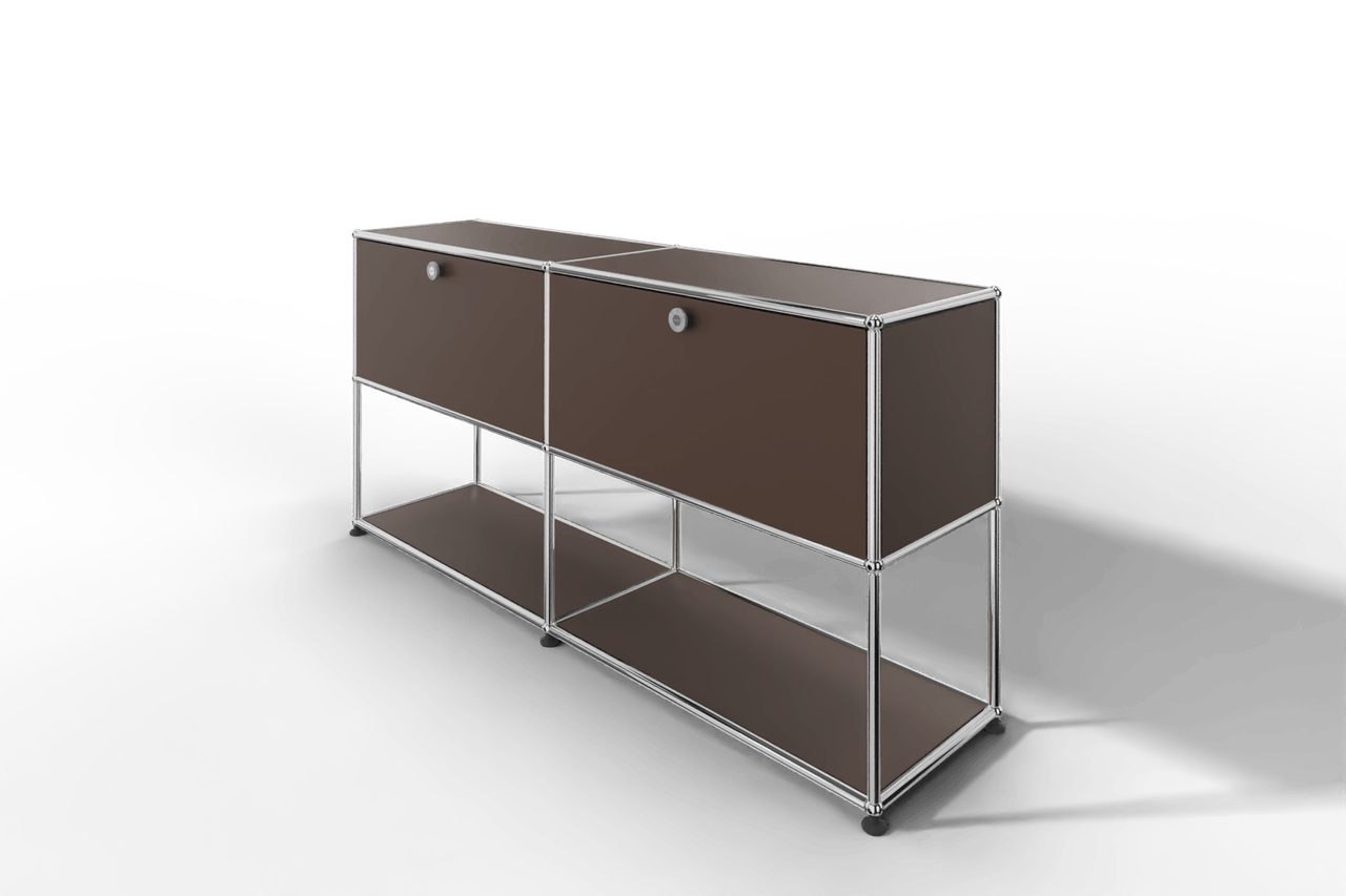 USM Haller Sideboard, 2 Klapptüren, untere Ebene offen Produktbild