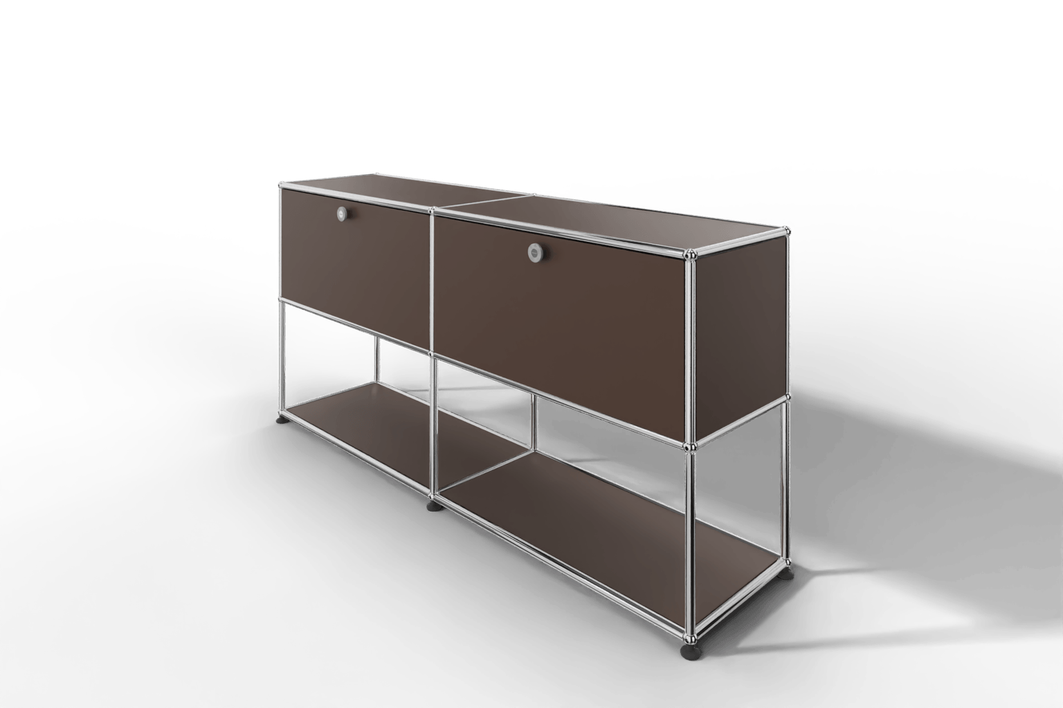 USM Haller Sideboard, 2 Klapptüren, untere Ebene offen Produktbild