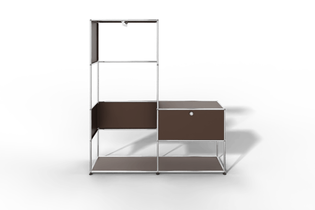 USM Haller Garderobe, 1500 mm breit, mit Klapptüre