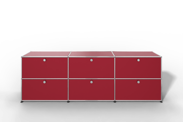 USM Haller Sideboard, mit 6 Klapptüren, von Paul Schärer & Fritz Haller