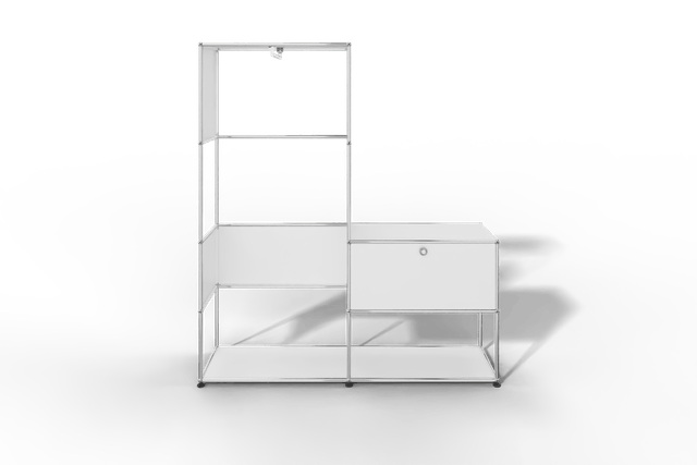 USM Haller Garderobe, 1500 mm breit, mit Klapptüre