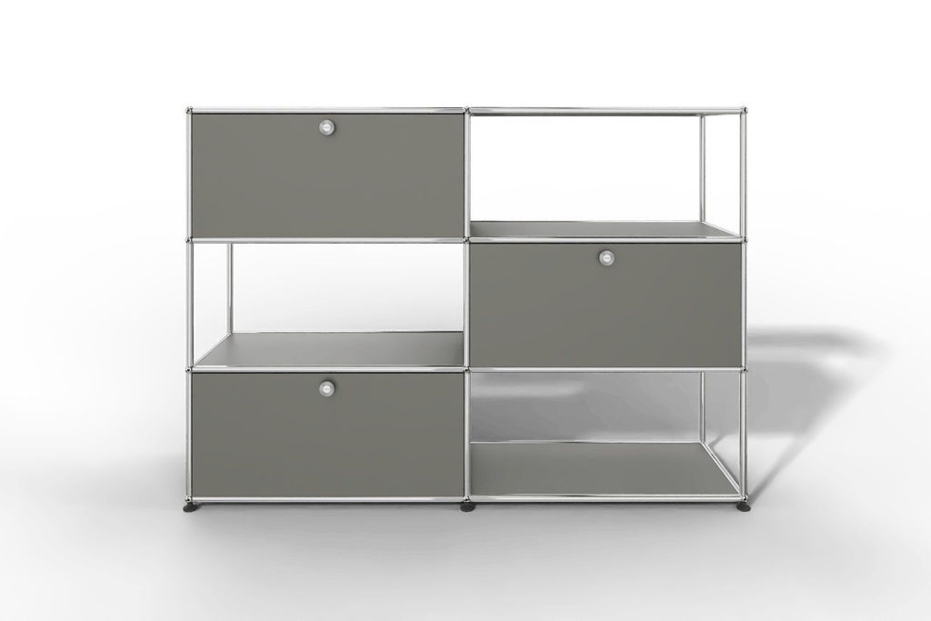USM Haller Highboard/Raumteiler, 3 offene Elemente, 3 Klapptüren Produktbild