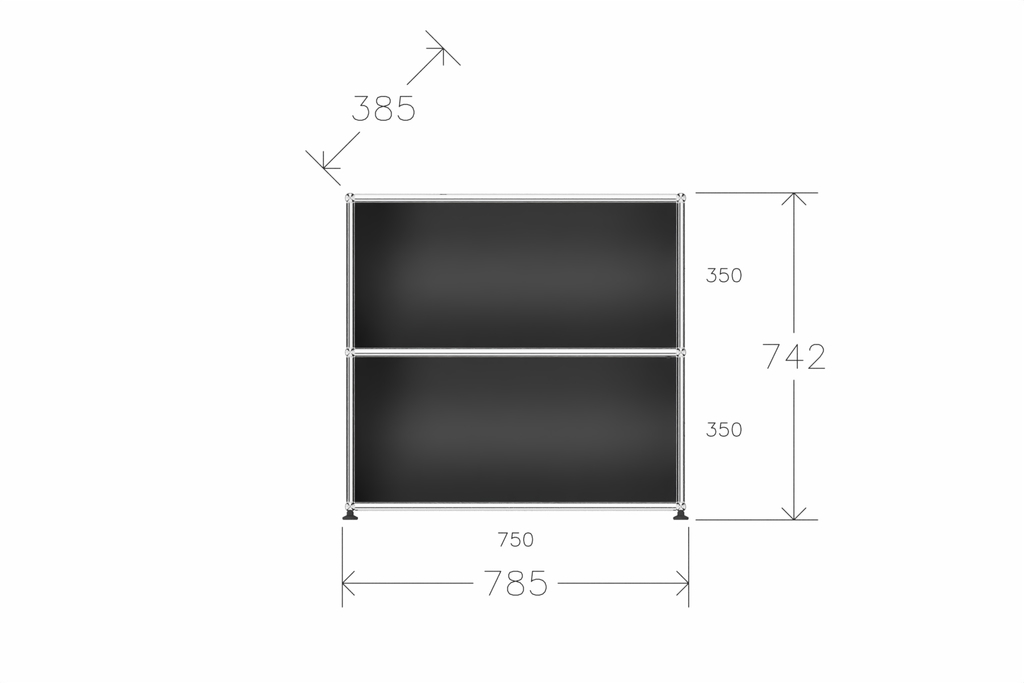 USM Haller Sideboard, offen Produktbild