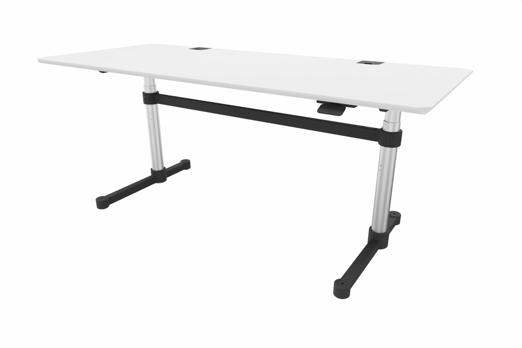 USM Haller Kitos M Plus, MDF pulverbeschichtet reinweiss, mechanisch höhenverstellbar