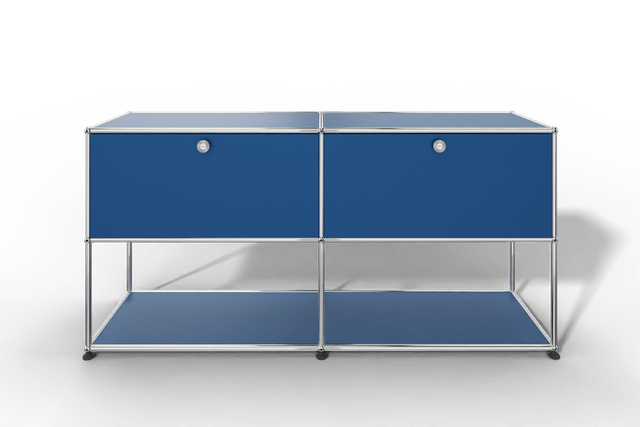 USM Haller Sideboard, 2 Klapptüren, untere Ebene offen
