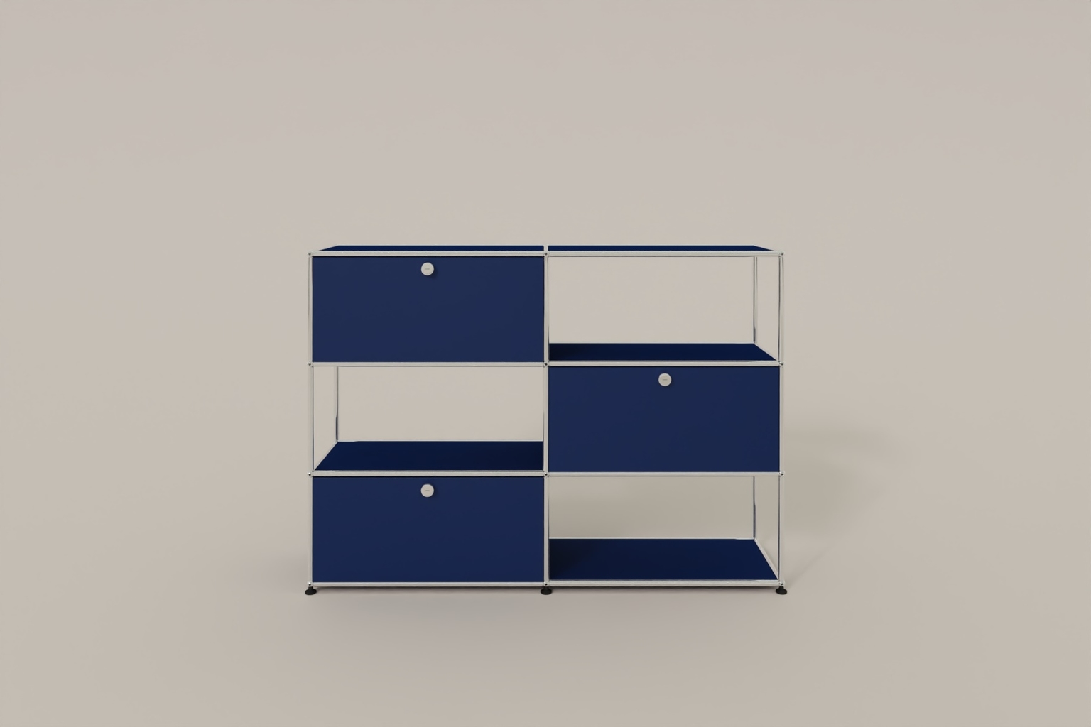 USM Haller Highboard/Raumteiler, 3 offene Elemente, 3 Klapptüren Produktbild