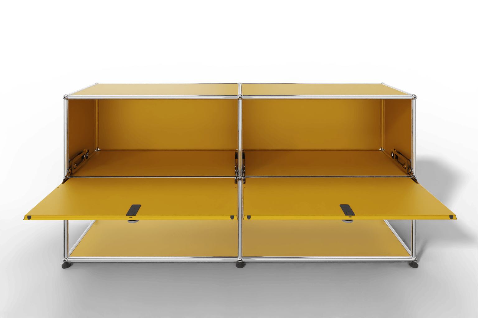 USM Haller Sideboard, 2 Klapptüren, untere Ebene offen Produktbild
