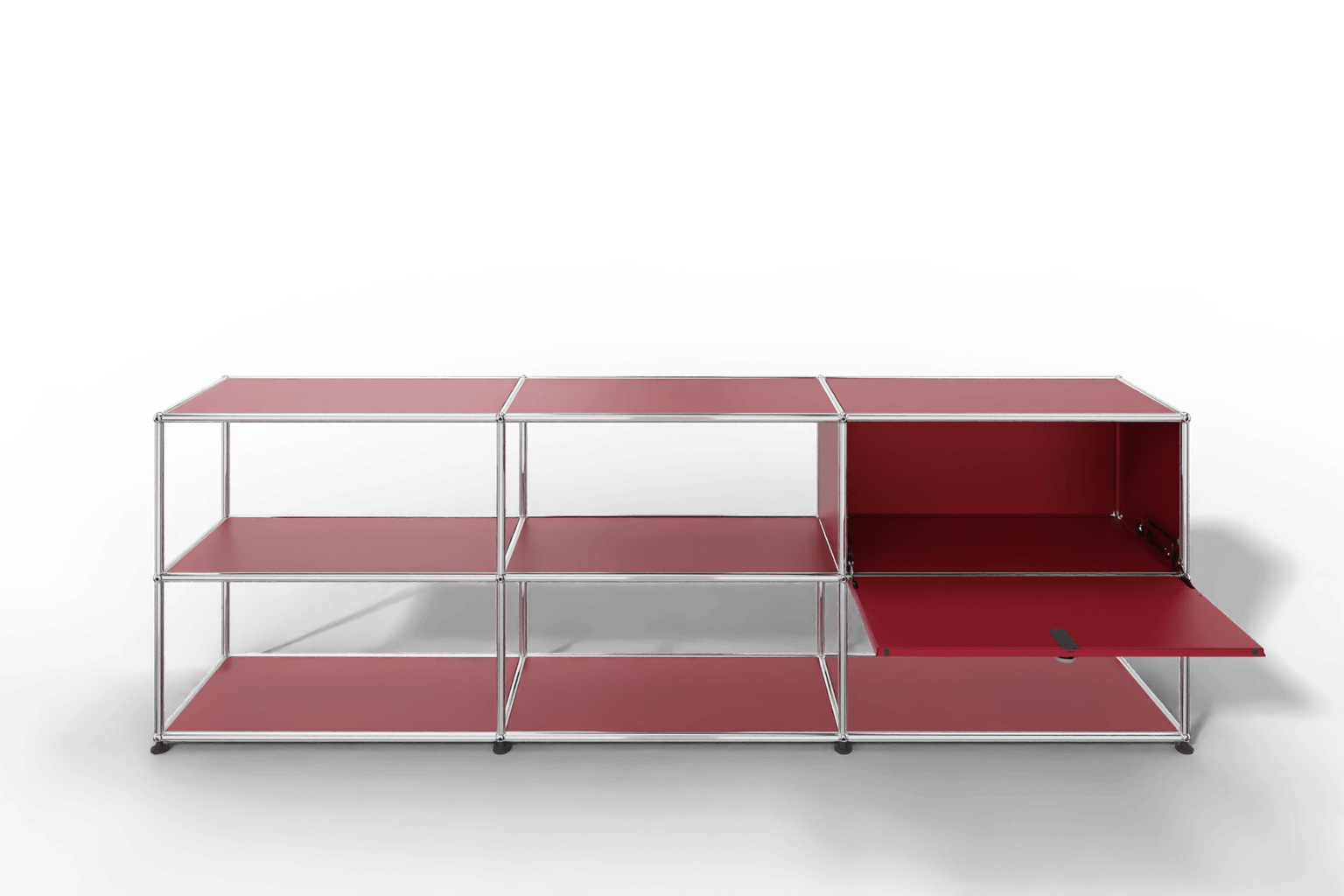 USM Haller Sideboard offen mit einer Klapptüre Produktbild