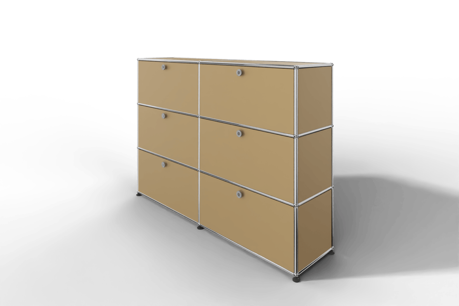 USM Haller Highboard, mit 6 Klapptüren, von Paul Schärer & Fritz Haller Produktbild