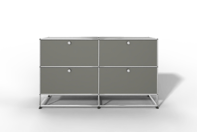 USM Haller Sideboard, mit 4 Klapptüren und Sockel von Paul Schärer & Fritz Haller
