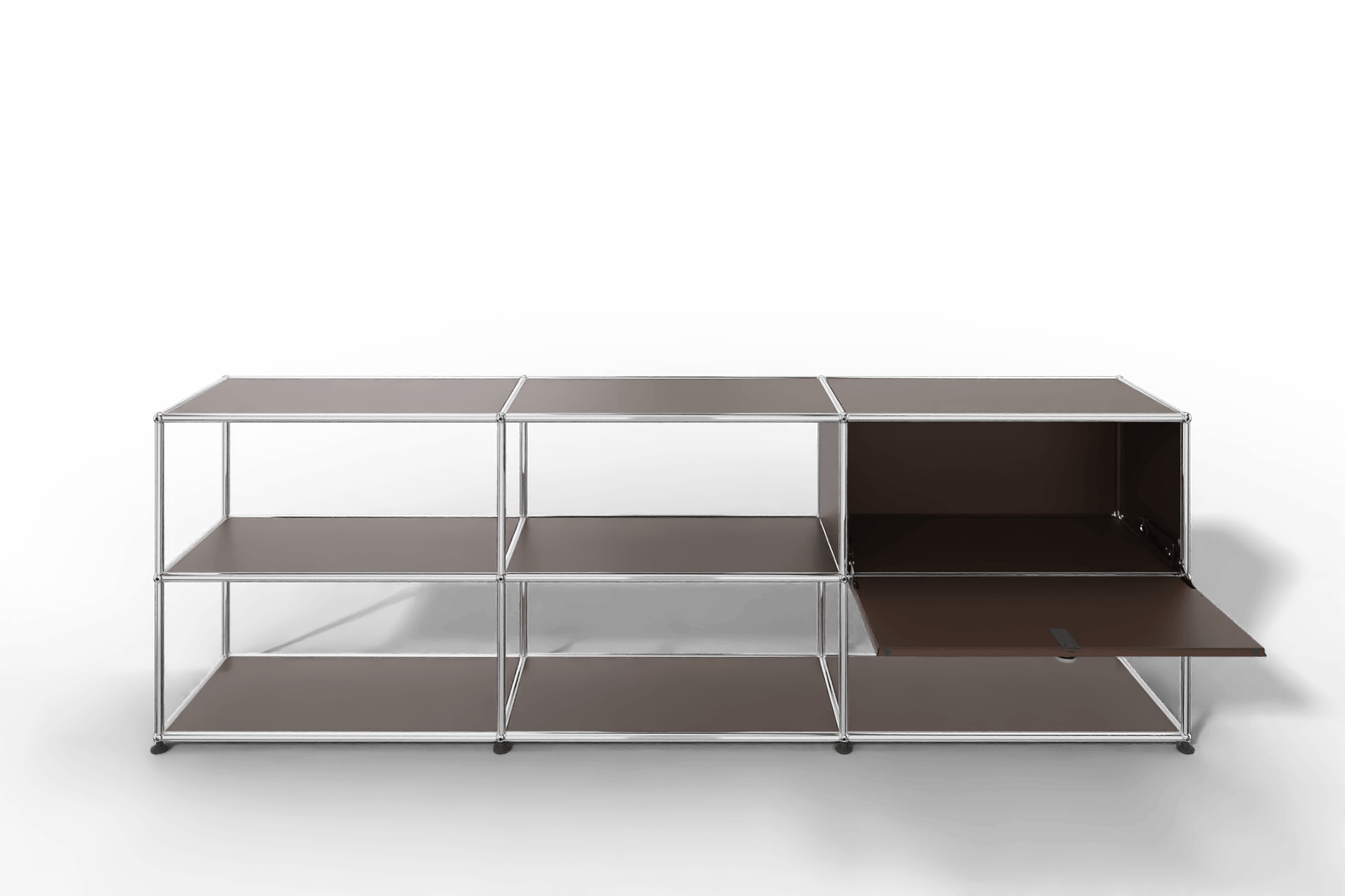 USM Haller Sideboard offen mit einer Klapptüre Produktbild