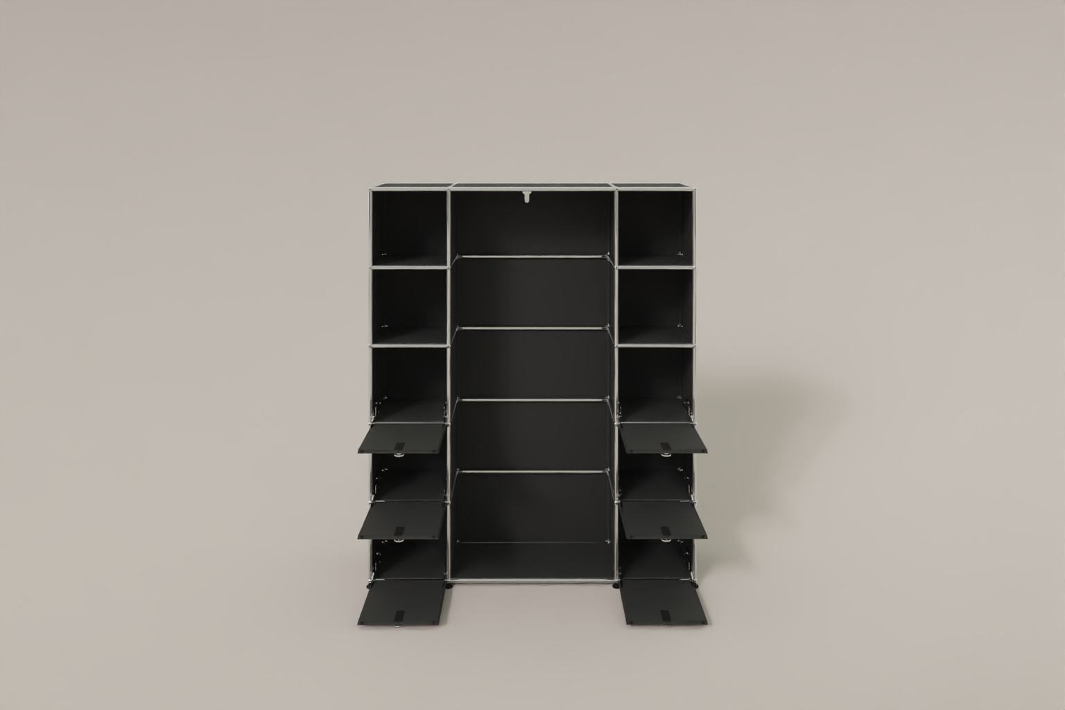USM Haller Garderobe, 1450 mm breit, mit Klapptüren Produktbild