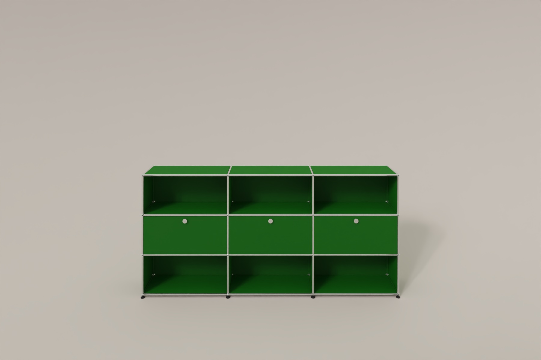 USM Haller Highboard mit 3 Klapptüren und 6 offenen Fächern Produktbild
