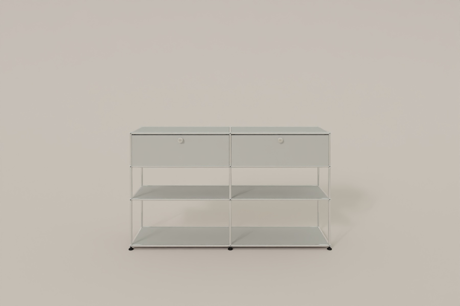 USM Haller Highboard mit 2 Klapptüren und 2 offenen Ebenen Produktbild
