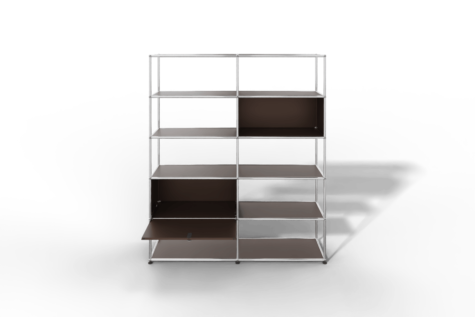 USM Haller Regalwand, offene und geschlossene Fächer kombiniert Produktbild