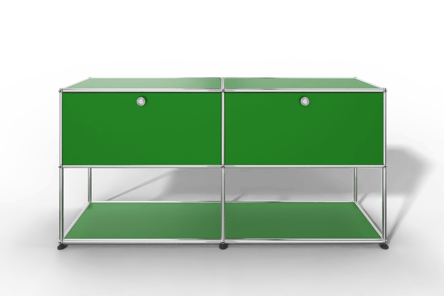 USM Haller Sideboard, 2 Klapptüren, untere Ebene offen