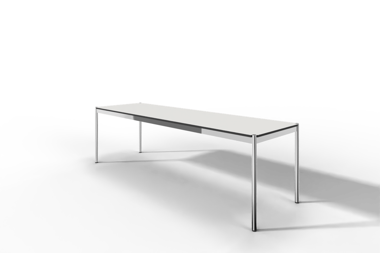 USM Haller Tisch, Tiefe 750 mm, in Fenix, aus 3 Farben wählbar, Tischlänge wählbar Produktbild