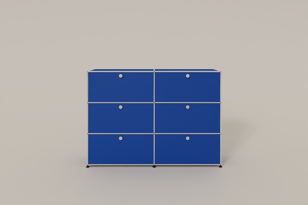 USM Haller Highboard, mit 6 Klapptüren, von Paul Schärer & Fritz Haller Produktbild