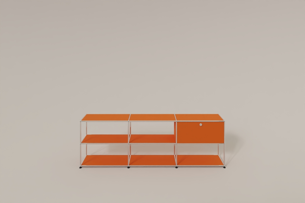 USM Haller Sideboard offen mit einer Klapptüre Produktbild