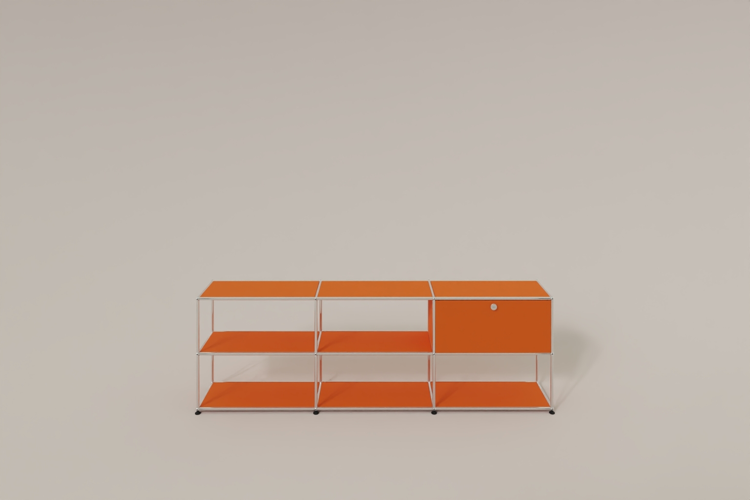 USM Haller Sideboard offen mit einer Klapptüre Produktbild