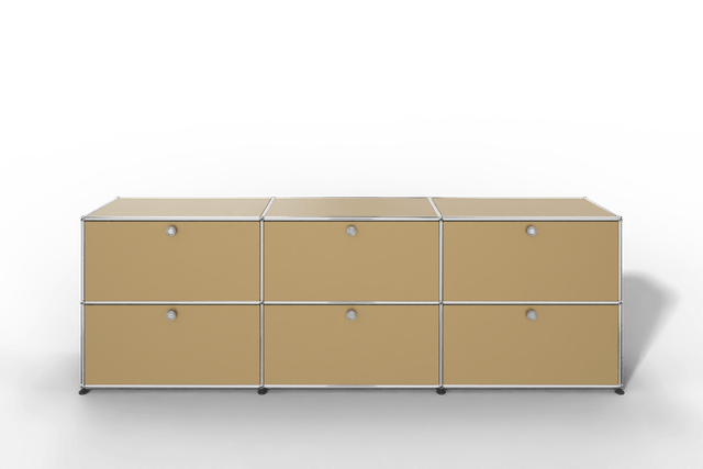 USM Haller Sideboard, mit 6 Klapptüren, von Paul Schärer & Fritz Haller