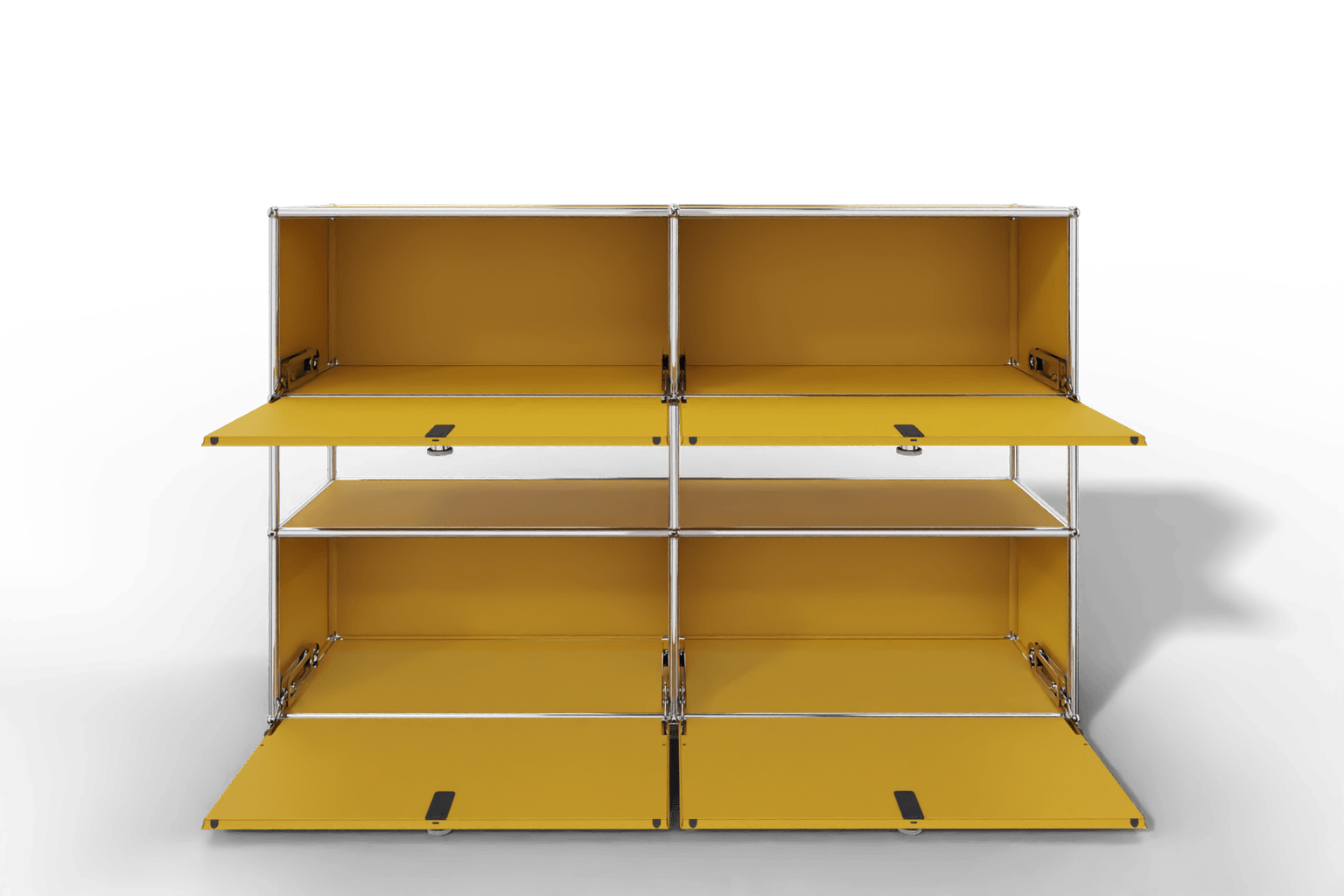 USM Haller Highboard mit 4 Klapptüren und offener Ebene Produktbild