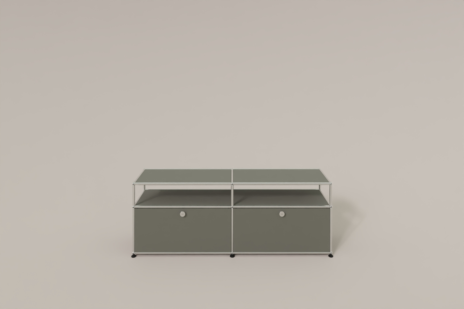 USM Haller Lowboard, mit 2 Klapptüren, von Paul Schärer & Fritz Haller Produktbild