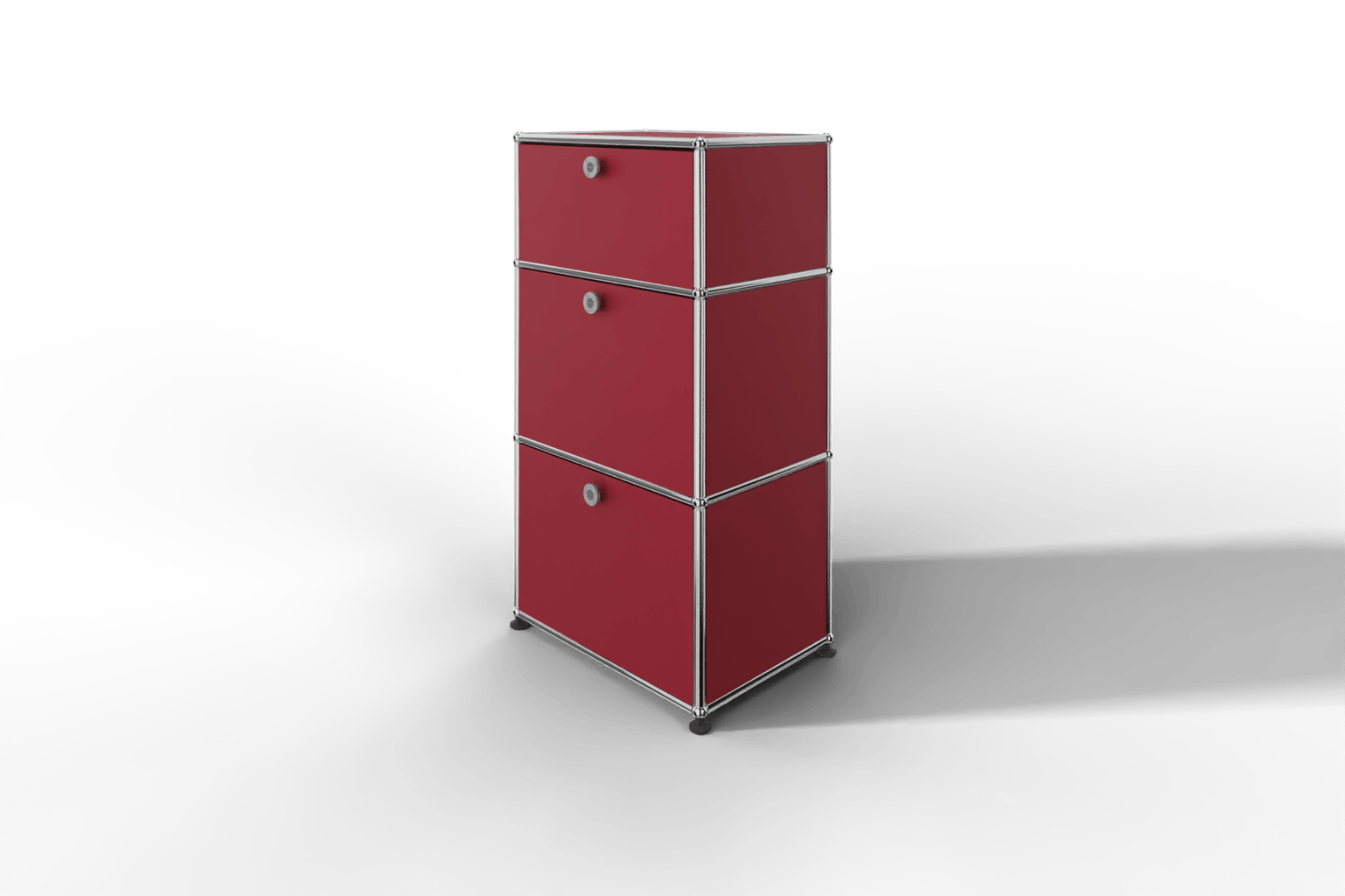 USM Haller schmales Highboard mit 3 Klapptüren. Produktbild