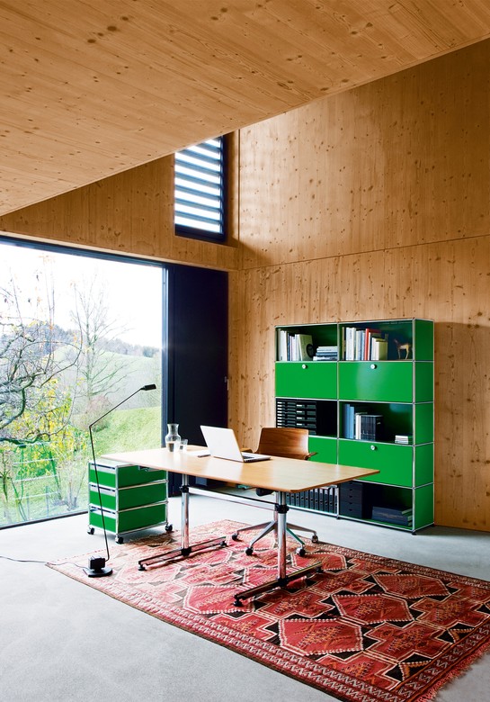 USM Haller Kitos M Plus, Holzfurnier, aus 6 Furnieren wählbar, mechanisch höhenverstellbar Produktbild